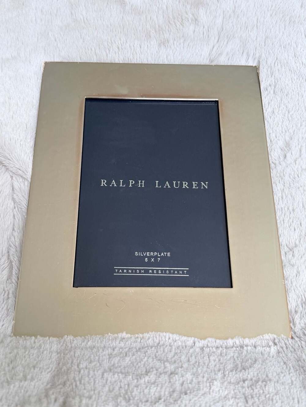 Ralph Lauren Silverplated 5x7 Tarnish Resistant Photo Frame